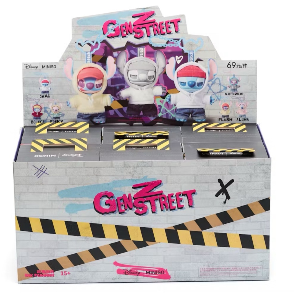 Miniso Gen Z street Stitch FULL CASE blind box